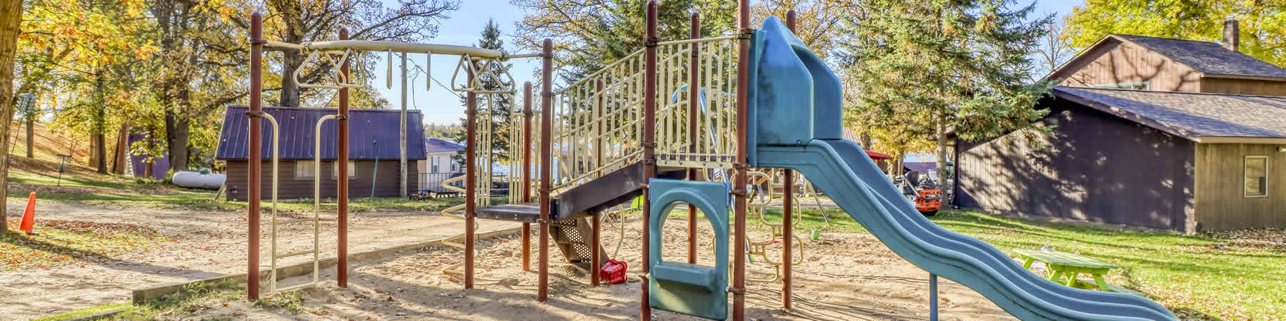 Enjoy the play area for kids at Whaley's Resort.